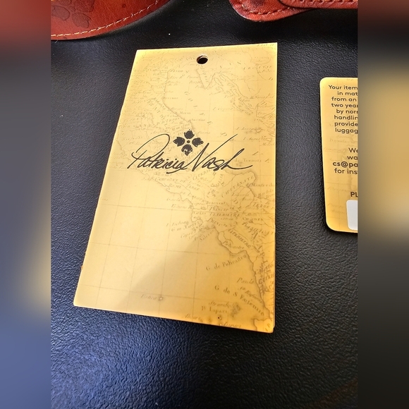 Patricia Nash Florentina Frame Leather Crossbody Bag NWT - Picture 4 of 16